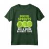 Brussel Sprout Hater Club - Odio i Cavoletti di Bruxelles Maglietta - Accessori Esclusivi per Odiatori di Cavoletti di Bruxelles