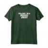 Fai Finta che io Sia un Cavoletto di Bruxelles - Maglia Costume Halloween con Maniche Raglan - Costume Divertente e Unico