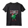 Donna Dabbing Bruxelles Cavoletti - I'm Just Here for the Sprouts - Grande Maglietta con Collo a V per Natale - Ideale per Bambini e Ragazzi