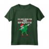 Donna Dabbing Bruxelles Cavoletti - I'm Just Here for the Sprouts - Grande Maglietta con Collo a V per Natale - Ideale per Bambini e Ragazzi