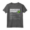 Bruxelles Cavoletto Nutrizione Ringraziamento Costume Natale - Maglietta Natalizia con Design Nutrizionale per Bambini e Adulti