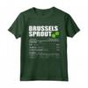 Bruxelles Cavoletto Nutrizione Ringraziamento Costume Natale - Maglietta Natalizia con Design Nutrizionale per Bambini e Adulti
