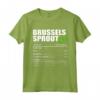 Bruxelles Cavoletto Nutrizione Ringraziamento Costume Natale - Maglietta Natalizia con Design Nutrizionale per Bambini e Adulti