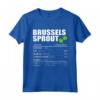 Bruxelles Cavoletto Nutrizione Ringraziamento Costume Natale - Maglietta Natalizia con Design Nutrizionale per Bambini e Adulti