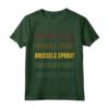 Bruxelles Sprout Pride - Cavoletto di Bruxelles Maglietta - Design Colori Arcobaleno Retrò per Vegani
