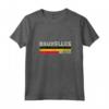 Donna Brussels / Bruxelles Belgium Maglietta con Collo a V - Unique Design for Men, Women, and Kids - Buy Brussels Souvenir Shirt Online