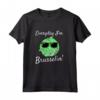 Everyday I'm Brusselin' Funny Brussel Sprout Maglia a Manica - T-shirt divertente per amanti dei cavoletti di Bruxelles e vegetariani - Ideale per regali unici