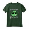 Everyday I'm Brusselin' Funny Brussel Sprout Maglia a Manica - T-shirt divertente per amanti dei cavoletti di Bruxelles e vegetariani - Ideale per regali unici