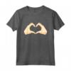 Mani del Cuore - Maglietta con Design di Mani che Formano un Cuore - Ideale per gli Amanti dei Segni Simbolici