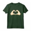 Mani del Cuore - Maglietta con Design di Mani che Formano un Cuore - Ideale per gli Amanti dei Segni Simbolici