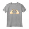 Mani del Cuore - Maglietta con Design di Mani che Formano un Cuore - Ideale per gli Amanti dei Segni Simbolici