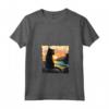 Black Cat Outfit Be Pawful Cats Summer Sunset Yellow Eyes Maglietta con Collo a V - Vestito Estivo per Amanti dei Gatti Neri - Ideale per Proprietari di Gatti Chantilly Tiffany e Bombay