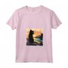 Black Cat Outfit Be Pawful Cats Summer Sunset Yellow Eyes Maglietta con Collo a V - Vestito Estivo per Amanti dei Gatti Neri - Ideale per Proprietari di Gatti Chantilly Tiffany e Bombay