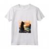 Black Cat Outfit Be Pawful Cats Summer Sunset Yellow Eyes Maglietta con Collo a V - Vestito Estivo per Amanti dei Gatti Neri - Ideale per Proprietari di Gatti Chantilly Tiffany e Bombay