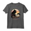 Black Cat Outfit Be Pawful - Sunset Cat Beach Maglietta Estiva - Abito Gatto Nero con Arte Spiaggia Gatti