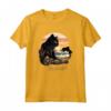 Black Cat Outfit Be Pawful - Sunset Cat Beach Maglietta Estiva - Abito Gatto Nero con Arte Spiaggia Gatti