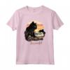 Black Cat Outfit Be Pawful - Sunset Cat Beach Maglietta Estiva - Abito Gatto Nero con Arte Spiaggia Gatti