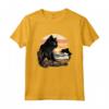 Black Cat Yellow Eyes Chantilly Bombay Cats Summer Sunset Maglietta - Vestito Estivo per Gatti Neri a Tema Tramonto sulla Spiaggia