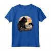 Black Cat Yellow Eyes Chantilly Bombay Cats Summer Sunset Maglietta - Vestito Estivo per Gatti Neri a Tema Tramonto sulla Spiaggia