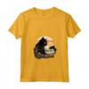 Black Cat Yellow Eyes Chantilly Bombay Cats Summer Sunset Maglietta con Collo a V - Vestito Estivo per Gatti Neri - Ideale per Amanti dei Gatti