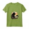 Black Cat Yellow Eyes Chantilly Bombay Cats Summer Sunset Maglietta con Collo a V - Vestito Estivo per Gatti Neri - Ideale per Amanti dei Gatti
