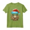 T-shirt con grafica natalizia Chantilly Tiffany Cat - Regalo di Natale Divertente per Uomo e Donna - Maglietta Vintage con Umorismo Sarcastico
