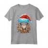 T-shirt con grafica natalizia Chantilly Tiffany Cat - Regalo di Natale Divertente per Uomo e Donna - Maglietta Vintage con Umorismo Sarcastico