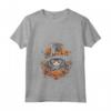 T-shirt Chantilly Tiffany Cat Halloween Graphic Tees per uomo donna - Maglietta divertente Meowlloween con Collo a V