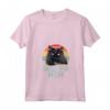 Chantilly-Tiffany Cat Mom - Divertente battito cardiaco retrò con gatti vintage Maglietta con Collo a V - Ideale per Amanti dei Gatti - Acquista Maglietta Unica per Regalo