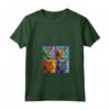 Donna Chausie Cat Pop Art Design - Maglietta Colorata con Collo a V - Il Regalo Perfetto per gli Amanti dei Chausie Cat