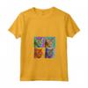 Donna Chausie Cat Pop Art Design - Maglietta Colorata con Collo a V - Il Regalo Perfetto per gli Amanti dei Chausie Cat