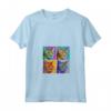 Donna Chausie Cat Pop Art Design - Maglietta Colorata con Collo a V - Il Regalo Perfetto per gli Amanti dei Chausie Cat