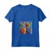 Donna Chausie Cat Pop Art Design - Maglietta Colorata con Collo a V - Il Regalo Perfetto per gli Amanti dei Chausie Cat