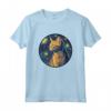 Chausie Gatto in Notte Stellata - Maglietta Carina per Amanti dei Gatti - Regalo Perfetto per Natale o Compleanni