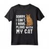 Scusa I Cant I Have Plans Con Il mio Chausie Cat Maglietta - Regalo Divertente per Amanti dei Gatti - Ideale per Amici e Familiari