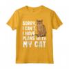 Scusa I Cant I Have Plans Con Il mio Chausie Cat Maglietta - Regalo Divertente per Amanti dei Gatti - Ideale per Amici e Familiari