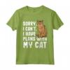 Scusa I Cant I Have Plans Con Il mio Chausie Cat Maglietta - Regalo Divertente per Amanti dei Gatti - Ideale per Amici e Familiari