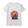 Donna Chausie Cat giapponese Samurai Kawaii Ninja Cat Maglietta con Collo a V - Design Unico Gatto e Cultura Giapponese - Acquista Online
