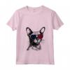 Donna Chausie Cat 4 luglio America USA Bandiera Maglietta con Collo a V - Regalo Unico per Proprietari di Gatti - Ideale per Natale o 4 luglio