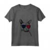 Donna Chausie Cat 4 luglio America USA Bandiera Maglietta con Collo a V - Regalo per Proprietari di Gatti - Ideale per il 4 luglio e Altre Festività