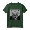 Alien UFO Funny Chausie Cat Amante - Maglietta Divertente per Uomini, Donne e Bambini - Regalo Unico per Gli Amanti dei Gatti e degli Alieni