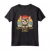 Chausie Cat Dad - Maglietta Divertente Vintage per Amanti dei Gatti Chausie - Regalo Unico per Proprietari di Gatti