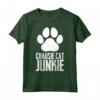 Chausie Cat Junkie - Maglietta Gattino Chausie per gli Amanti dei Gatti - Ideale come Regalo Divertente