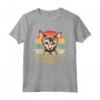 Chausie Cat Mom Divertente amante dei gatti e dei gattini vintage retrò Maglietta - Regalo per gli Amanti dei Gatti Chausie - Design a Forma di Gatto con Battito Cardiaco