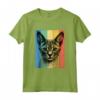 Chausie Cat Ritratto Vintage Style Mamma Papà Maglietta - Regalo Ideale per Amanti dei Gatti - Compleanni e Altre Occasioni