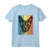 Chausie Cat Ritratto Vintage Style Mamma Papà Maglietta - Regalo Ideale per Amanti dei Gatti - Compleanni e Altre Occasioni