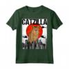 Divertente Vintage Giapponese Catzilla Chausie Cat Maglietta - Il Regalo Perfetto per Amanti dei Gatti e Amici a Quattro Zampe