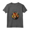 Chausie - Gatto in Stained Glass Design - Maglietta con Collo a V per Amanti dei Gatti - Acquista Online