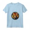 Chausie - Gatto in Stained Glass Design - Maglietta con Collo a V per Amanti dei Gatti - Acquista Online