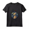 Donna Chausie Gatto in Notte Stellata - Maglietta Uomo Donna Bambino - Regalo Carino per Proprietari di Gatti - Ideale per Natale o Compleanni